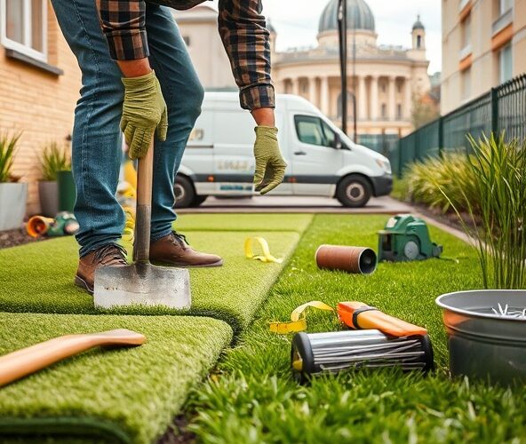 Czy w Warszawie samodzielny montaż trawy w rolkach wyjdzie taniej?