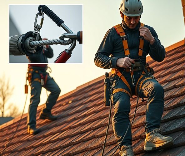 Czy urządzenia samohamowne lepiej chronią na stromym dachu niż liny?