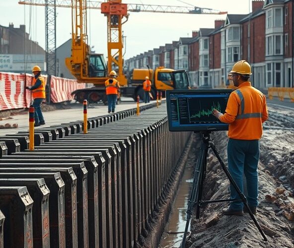 Jak zlecić wbijanie ścianki szczelnej z monitoringiem drgań i hałasu?