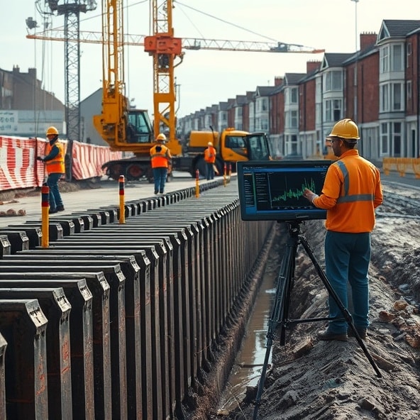 wbijanie ścianki szczelnej