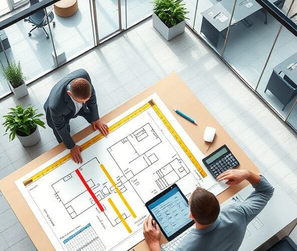 Jak obliczyć stawkę najmu za m2 po wydzieleniu powierzchni biurowych?