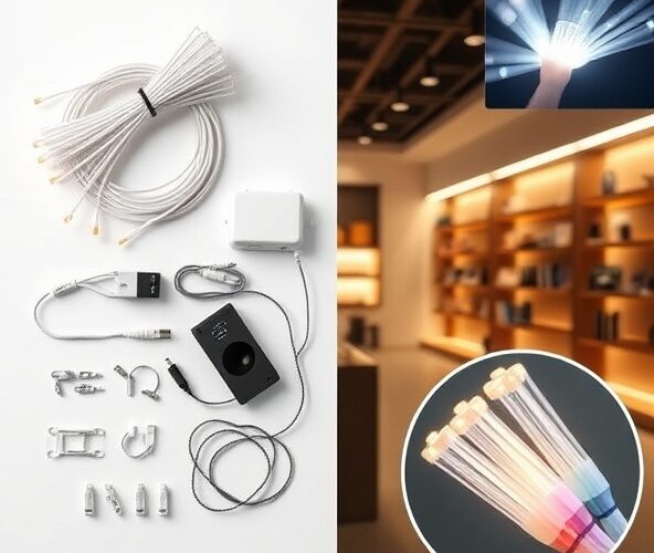 Jak dobrać zestaw światłowodów do oświetlenia LED w sklepie online?