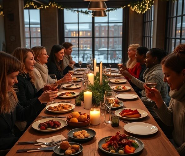 Jak zaplanować wigilię firmową w Łodzi dla 30 osób z cateringiem wegańskim do 150 zł na osobę?