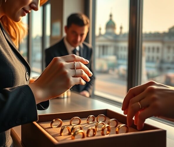 Jak dobrać rozmiar złotego pierścionka kupowanego w Warszawie?