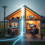 światłowód w domku jednorodzinnym