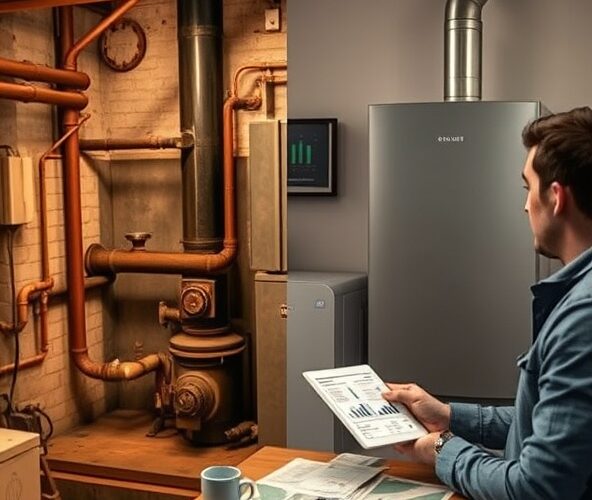 Ogrzewanie gazowe koszt wymiany pieca na kondensacyjny 120 m²?