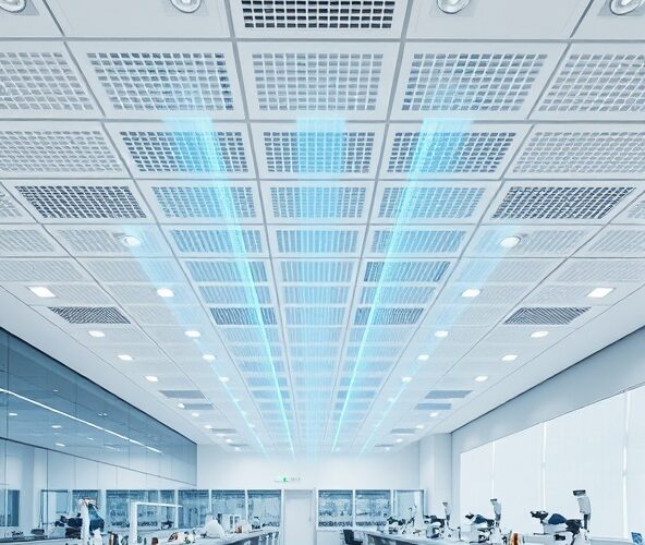 Jak wybrać sufit laminarny do laboratorium, aby ograniczyć pyły?