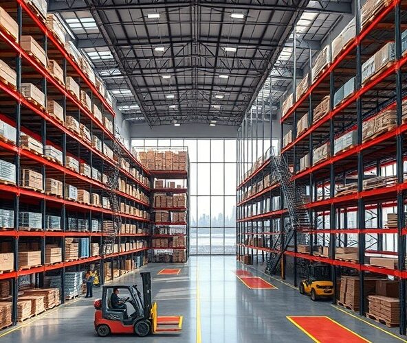 Czy systemy regałów magazynowych Warszawa z antresolą oszczędzają m²?