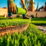 trawa z rolki łódź