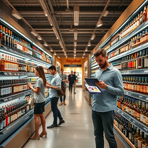 ekspozytor na alkohole