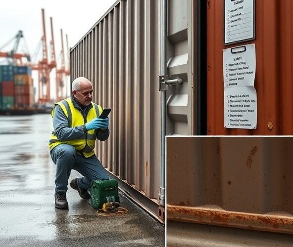 Jak mała firma w Szczecinie może sprawdzić stan kontenera używanego przed zakupem, żeby uniknąć ukrytych uszkodzeń i kosztów?