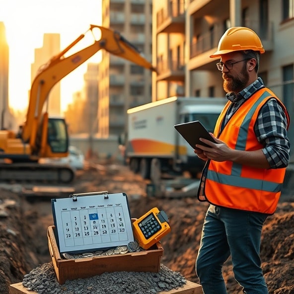 koparka z długim ramieniem wynajem