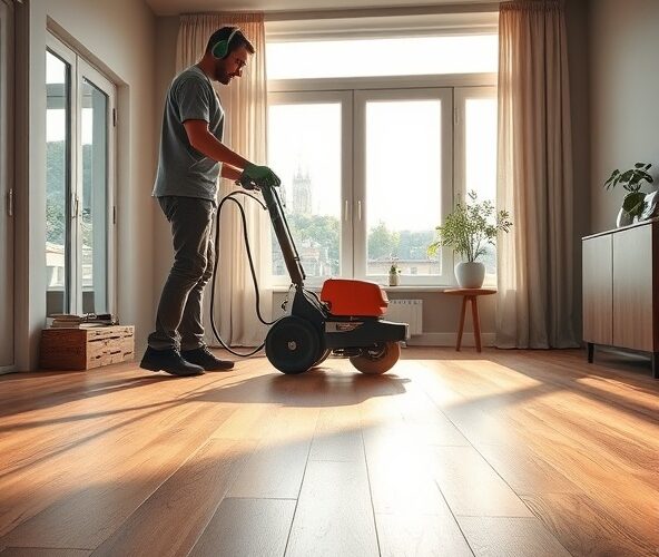 Jaką maszynę do polerowania podłogi wynająć do odświeżenia matowego parkietu przed sprzedażą mieszkania?