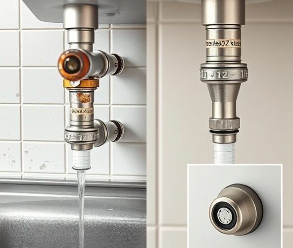 Jak dobrać rozety nierdzewne do przyłączy wodnych w kuchni, aby uniknąć korozji przy zlewie i zmywarce?