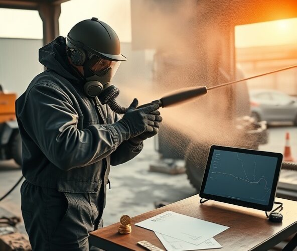 Jak uwzględnić koszty dojazdu przy wycenie usługi piaskowania?