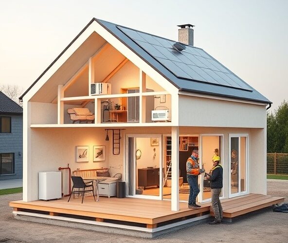 Jak oszczędzić na instalacjach przy budowie domów modułowych 60 m2?