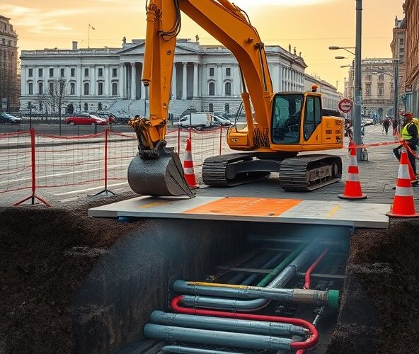 Jak zabezpieczyć instalacje przed pracami koparką w Warszawie?