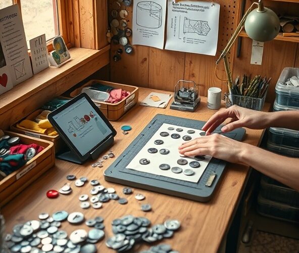 Jak producent guzików w małej pracowni zmniejszy straty materiałowe?