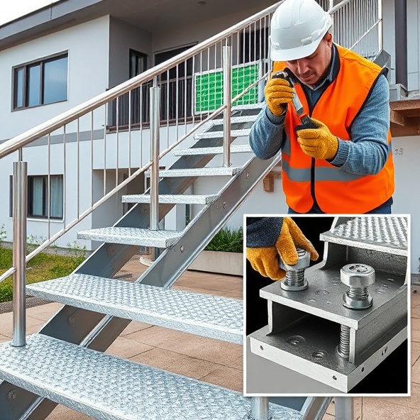 stopnie metalowe ocynkowane