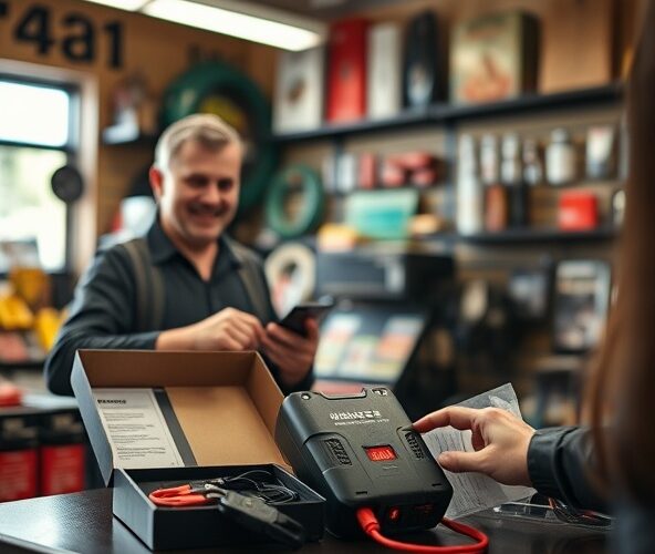 Jak sprzedawać urządzenie rozruchowe do samochodu w małym sklepie?