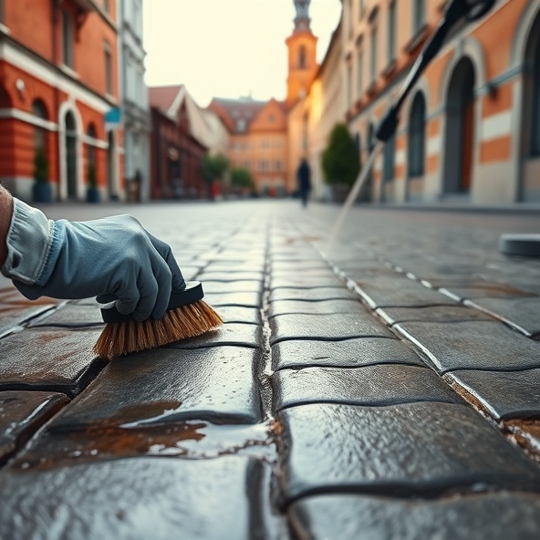 usuwanie plam oleju z kostki wrocław