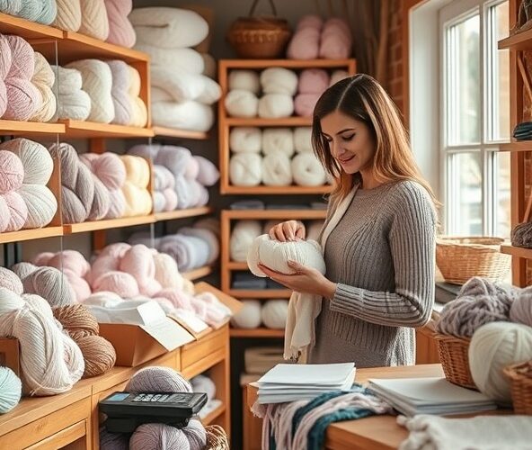 Jak ustalić zapas bezpieczeństwa włóczek marshmallow w małym sklepie?